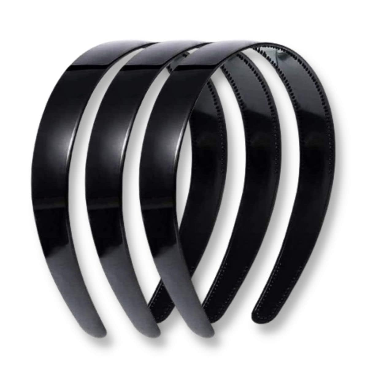 Old Shopperz Black 3 pcs Unique Plain Plastic Headband With Teeth Non - Slip Hairband For Womens and Girls Headband Hoops for Women Girls DIY Hair Accessories (B0C8ZBXDWL) Amazon Price History, Amazon Price Tracker
