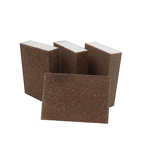 LALAFINA 2Pcs Abrasive Sanding Sponge Blocks for Efficient Grinding and Cleaning Versatile Tool for Furniture Wall Floor and Surfaces