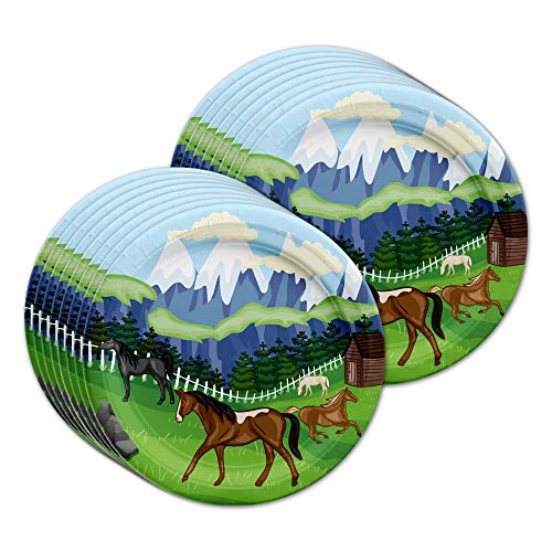 Wild Horses Birthday Party Supplies Set Plates Napkins Cups Tableware Kit for 16