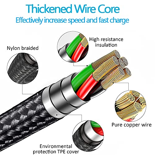 Confezione da 3 cavi di ricarica USB multipli, 3