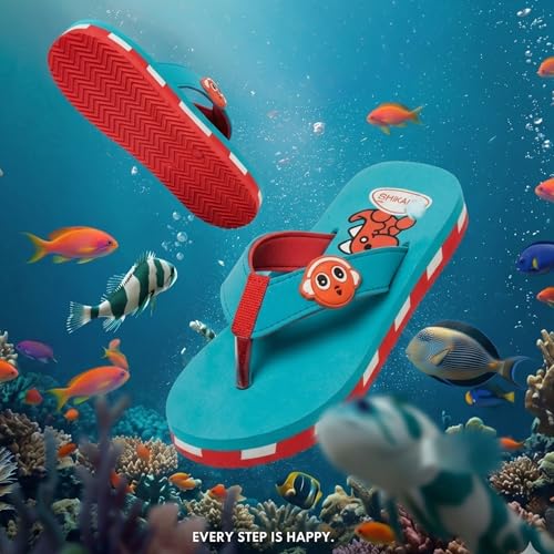 Image of Kids' Flip Flop Slippers, soft and Lightweight sole, Super Flexible, Comfortable & Arch Support, Durable Indoor and Outdoor Slippers