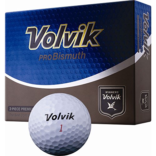 Volvik ProBismuth 3-piece Golf Ball (Pack of 12), White