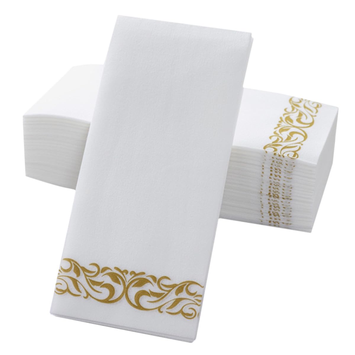 HOMSFOU Einweg Servietten Edle Papierservietten 100 Goldene aus Papier 40 X 30cm Luxuriös für Bankette und Hotels für Festliche Anlässe
