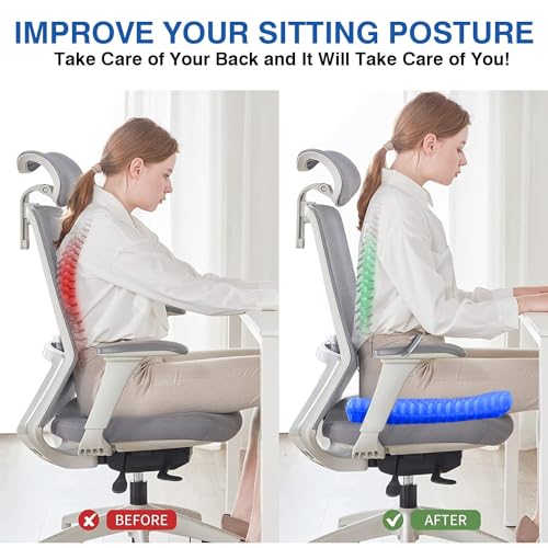 Image of Bulfyss Medical-Grade Gel Seat Cushion, SmartGRID Ortho Pro Seat Cushion, Double-Sided | Office Chair, Car Or Home | Reduces Lower Back, Spine, Hip Pain | Posture Correction