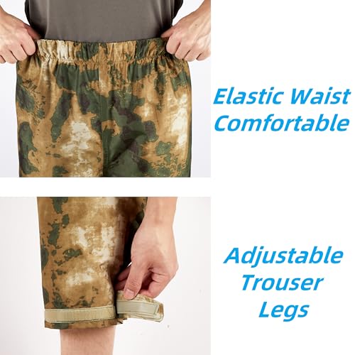 Image of Rain Suit, Rain Gear for Men Waterproof, Camo Rain Jacket, Lightweight Rain Coat