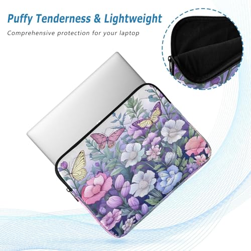 Funda para portátil 13-14 pulgadas con diseño de mariposas miniatura 5