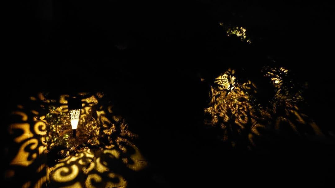 ソーラーライト 防塵 特別な柄模様 ガーデンライト フェンス ☆特別な柄模様 ガーデンライト ソーラーライト フェンス 防塵