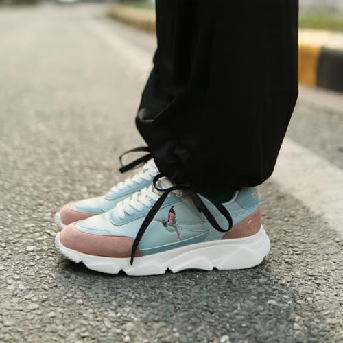 Image of SOLETHREADS Birdie Printed Sneaker for Women| Fashionable |Lightweight| Comfortable | Trendy | Lace-up | Cushioned Insole | Premium Casual Shoes for Women