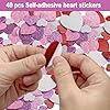 PheiLa 160 Pcs Valentines Day Craft Gift Set with 100 Pcs Paper Heart Doilies, 20 Pcs Foam Hearts and 40 Pcs Glitter Foam Heart Stickers for Valentine's Day Wedding DIY Craft Supplies #4
