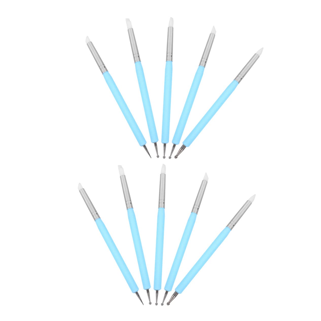 2sets Nail Point Drill Pen Manicure Tool Pen Supplies Sky Uv Gel Nail Art Reusable for Pottery Diy Art and Use