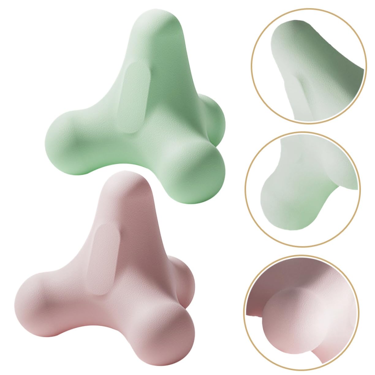 FOMIYES 2pcs Fascia Ball Neck Massager Exercise Ball Foot Massager Back Massage Ball Muscle Massage Balls Muscle Massager Portable Yoga Ball Tool TPE Shoulder and Neck Fitness