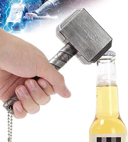 TUSNAKE Flesopener bieropener, Marvel Style Avengers Thor Hammer flesopener, Perfect voor bar en huishoudelijk gebruik… - Afbeelding 5