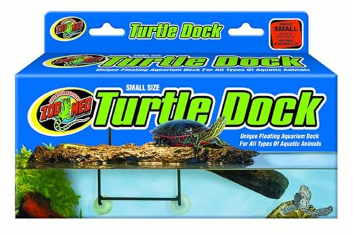 Plateforme flottante Turtle Dock Zoo Med S : îlot auto-ajustable pour tortue en lot de 2