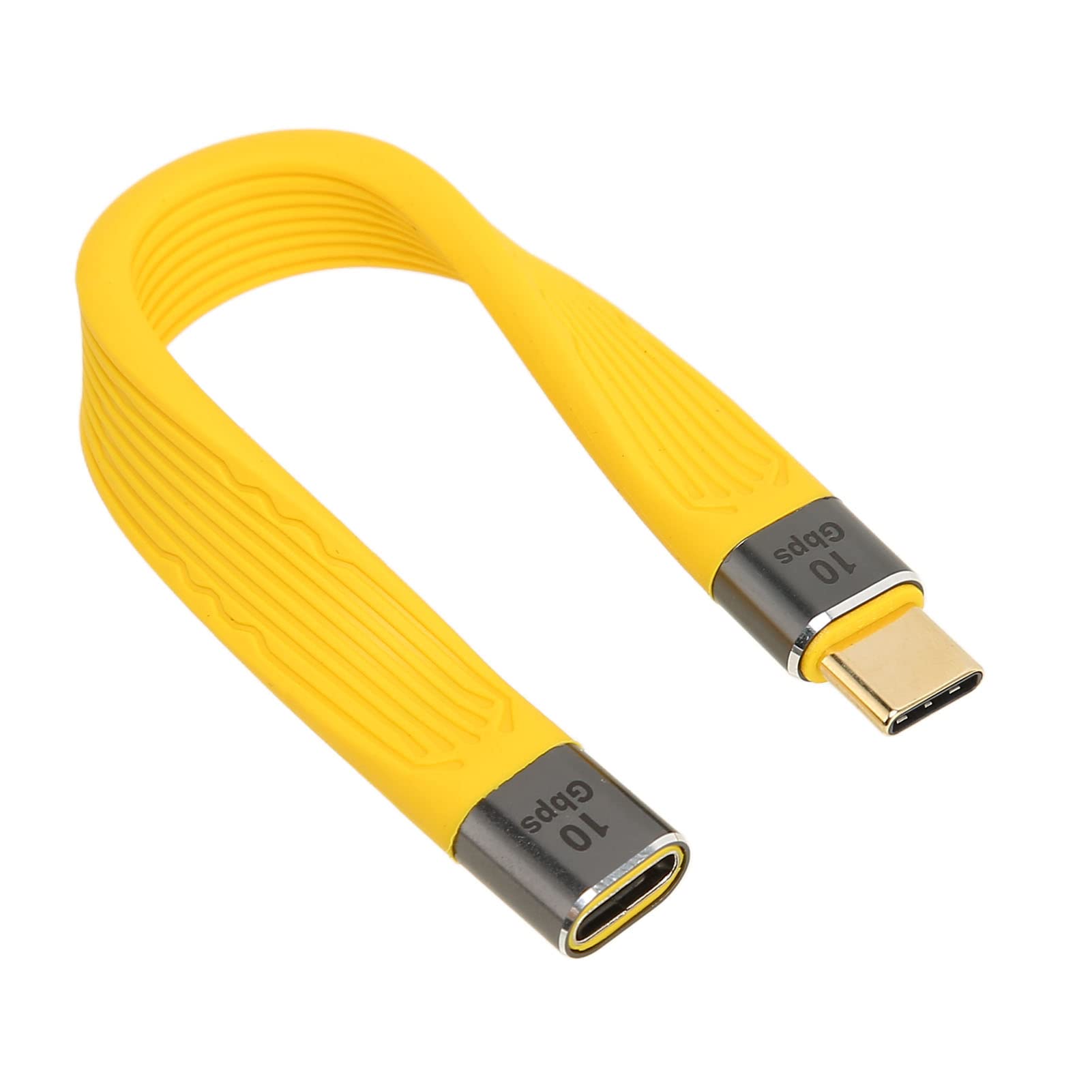 Cavo USB C, Cavo da 13,5 Cm Tipo C Maschio a Femmina PD100W 5A 10Gbp Cavo Dati Flessibile FPC a Ricarica Rapida