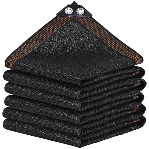 winemana Black Shade Cloth 90%, 8x20 FT Mesh Tarp - Garden Shade for Greenhouse, Patio, Vegetables, Plants Cover and Chicken Coops, Sun Shade Net for Outdoor Protection with Reinforced Grommets