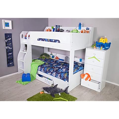 Flair Furnishings Flick Bunk Bed White Cover