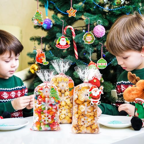 Kiiwah 50 Pezzi Sacchetti Biscotti di Natale con