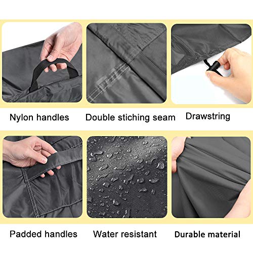 STARTWO Waterproof Outdoor Patio Furniture Cover, Resist to Dust UV Rain Snow, Sectional Furniture Covers Outdoor Table Chairs Set Cover Weather Protection 98x98x28 Inch - Thumbnail 2