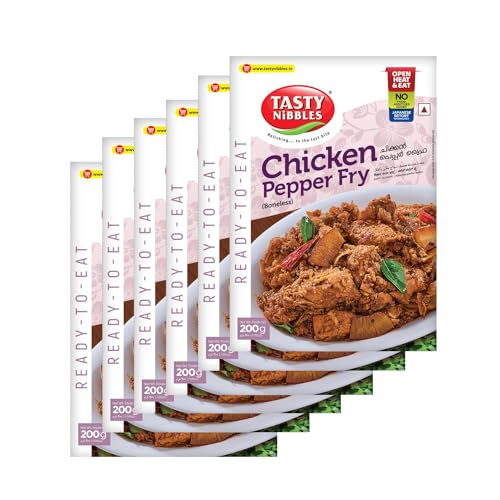 Image of TASTY NIBBLES Chicken Pepper Fry 200GM Pouch [Pack of 6]