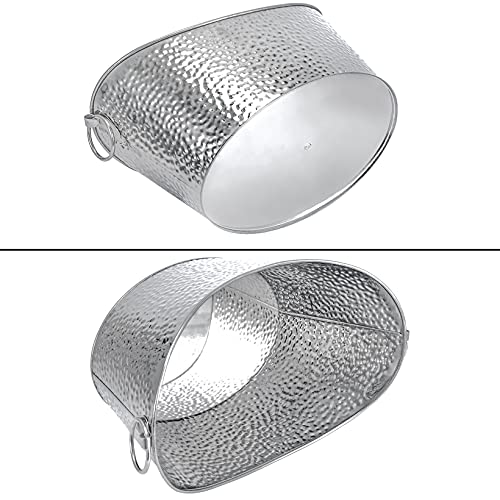 12L Ice Bucket for Parties Large Stainless Steel Drink Bucket with Handle Large Beverage Tub Beer Bucket Champagne Bucket for Families Parties Picnic Bars Clubs - Image 4