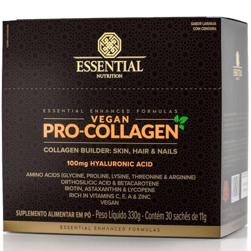 Vegan Pro-Collagen 11g Essential Nutrition 30 Sachês