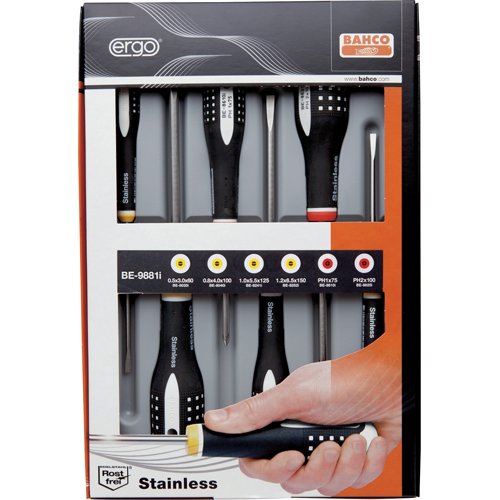 BahcoBE-9881I"Ergo" Screwdriver Set, Multi-Colour
