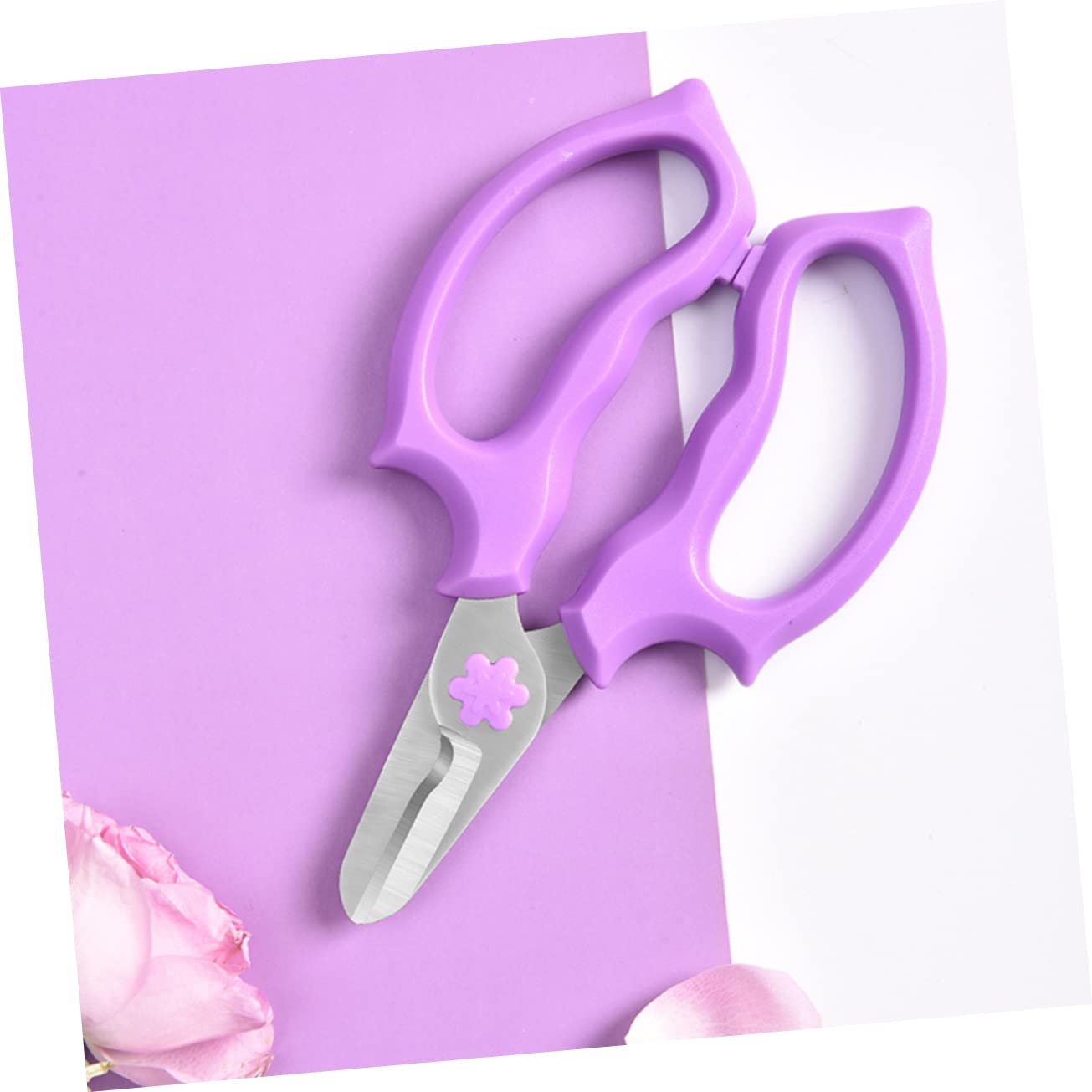 UPKOCH 3 Stück Blumenschere Blumenschneider Sicherheitsschere Scheren Gartengeräte Gartenschere Gartenwerkzeuge praktische Blumenastschere Besäumschere Rostfreier Stahl Zufällige Farbe