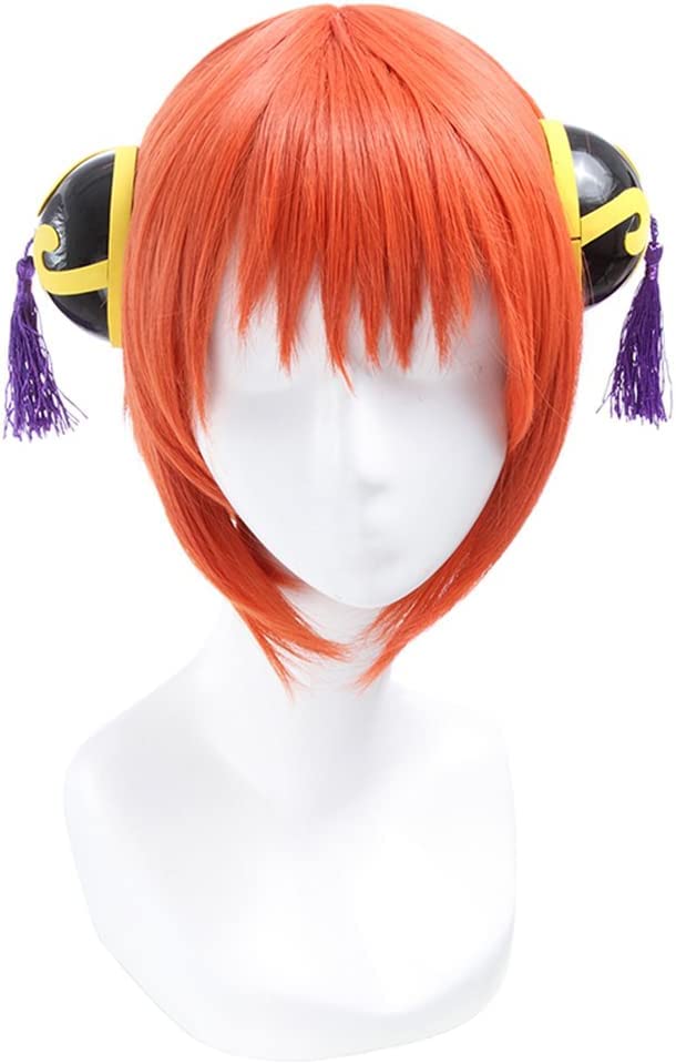 Amazon.co.jp: 耐熱コスプレウィッグ銀魂 神楽風 夜兎族 銀魂 コスプレ