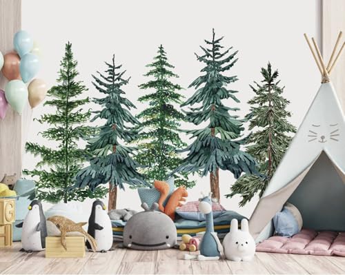 Vinilos decorativos de árboles de pino en rollos para Navidad miniatura 1