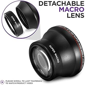 Altura Photo KZ0016 HD 52 mm Wide Angle Lens with Macro Portion for Nikon (Black)