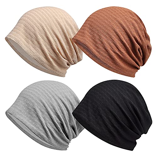 Image of Ababalaya Women's Kinds of Lace /Floral /Print /Cotton Chemo Cap Hair Loss Beanie Nightcap Pack