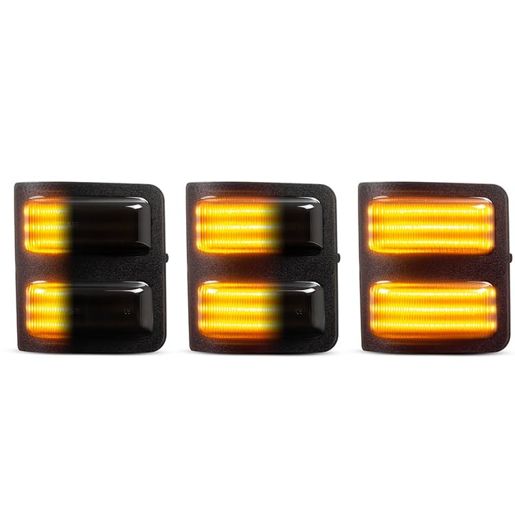 2 sztuk lusterko boczne światło obrysowe bursztynowe + DRL dla Ford F-250 F-350 F-450 F-550 Super Duty 2008 2009 2010 2011 2012 2013 2015(Dynamic,Orange lens)