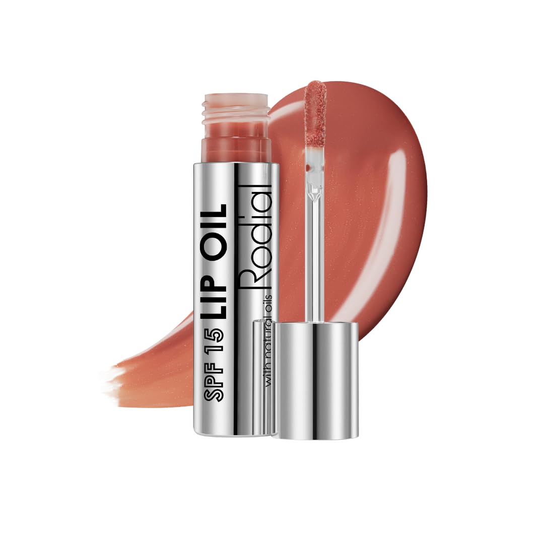 Rodial Lip Oil SPF 15 - Olio Labbra Nutriente, Infuso di Collagene, Protettivo per Tutti i Tipi di Pelle - Idratazione Dewy e Protezione UV - Super Lucido e Tinto, 4 ml