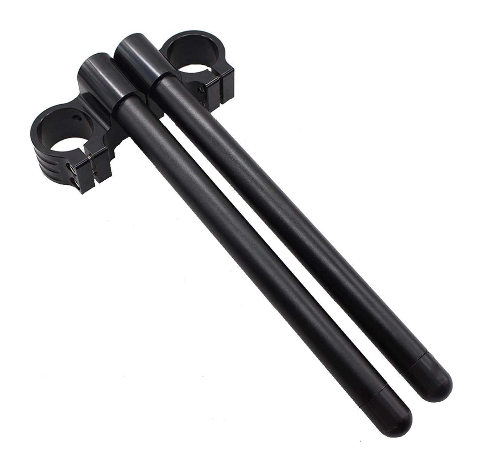 Alzas Manillar Motocicleta Manillar Elevador De Motocicleta Clip-Ons Barras De Manillar De Horquilla Clip Ons Manillar De Motocicleta Universal CNC De Aluminio(Riser Black 41mm)