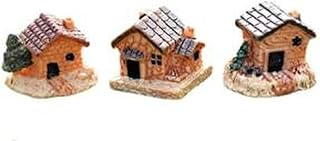 Random Style Miniature Resin Sculpture Dollhouse Craft Ornament Bonsai Garden Miniature Landscape Ornament Glass Container Figurine Fairy Garden Landscape DIY Figure AccessoriesDurable