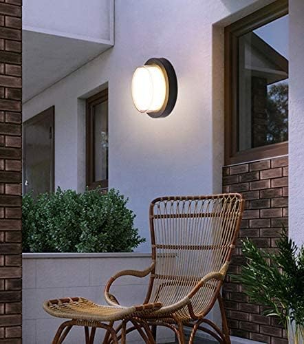 Image of blissbells Modern Round LED Ceiling Light | Black & White Flush Mount Light for Bedroom, Bathroom, Living Room & Home Decor