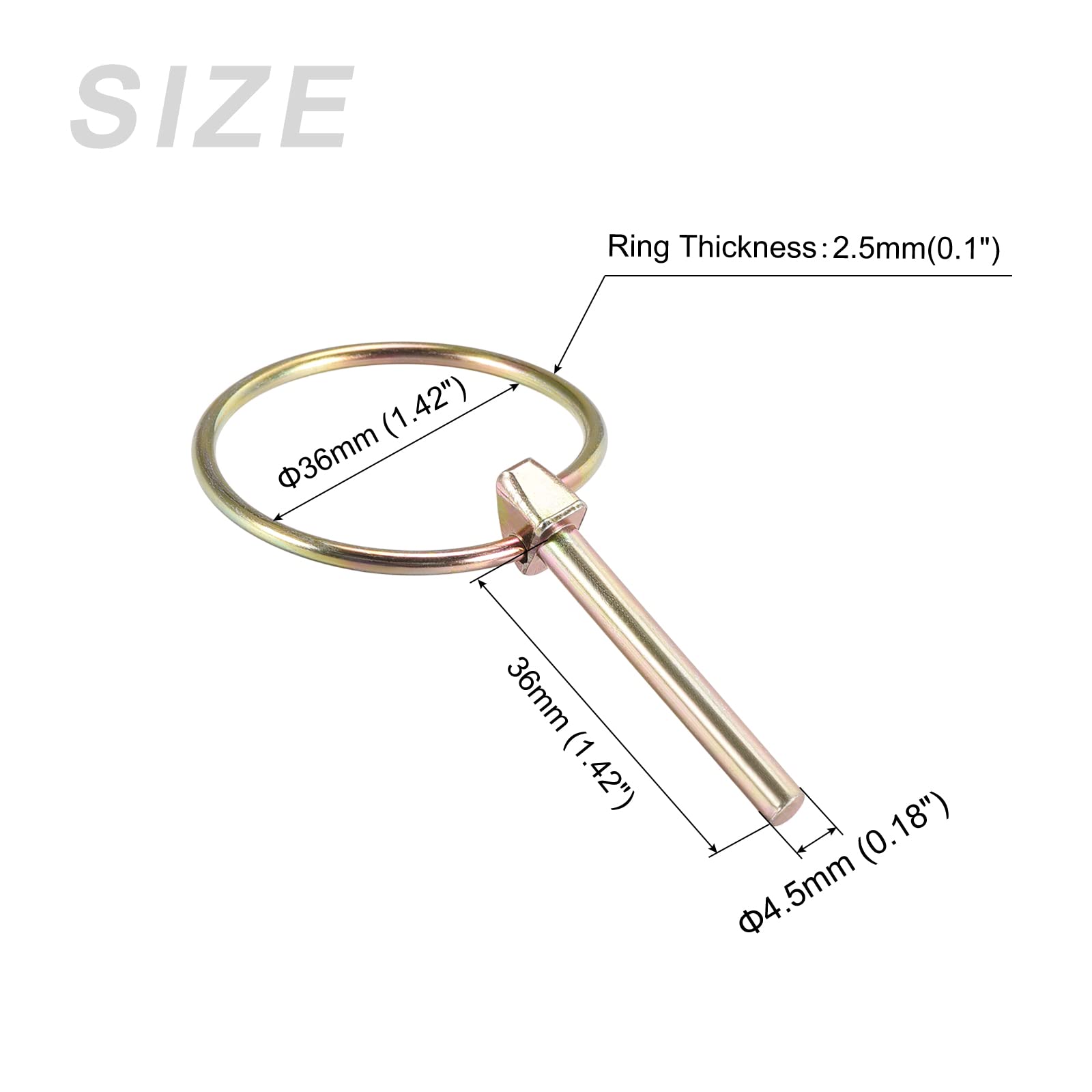 りんぴー Amazon.co.jp: METALLIXITY リンチピン リング付き (4.5 mmx36