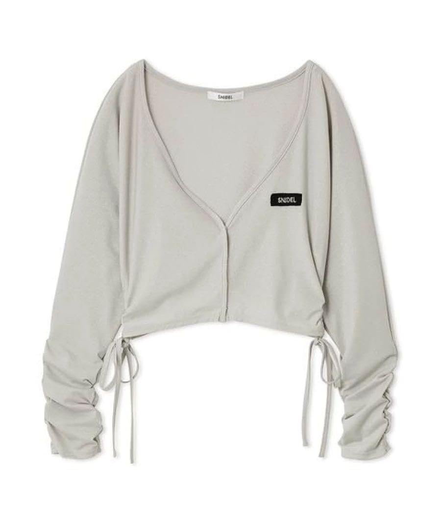 完売　スナイデル　新品タグ付　UVカットボレロ/ウォッシャブル　25ss スナイデル SNIDEL UVカットボレロ/ウォッシャブル （SLV