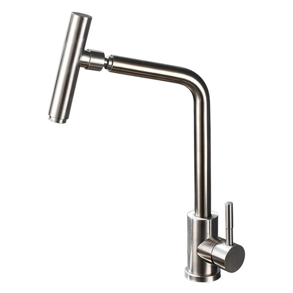 Amazon.co.jp: キッチン水栓 304ステンレス キッチンシンク 蛇口