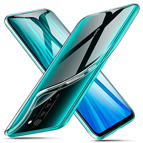 ivencase Funda Xiaomi Redmi Note 8 Pro Transparente, Carcasa Cristal Ultra Slim Flexible Suave Silicona TPU Bumper Clear Anti-arañazos Antigolpes Case Cover para Xiaomi Redmi Note 8 Pro Smartphone