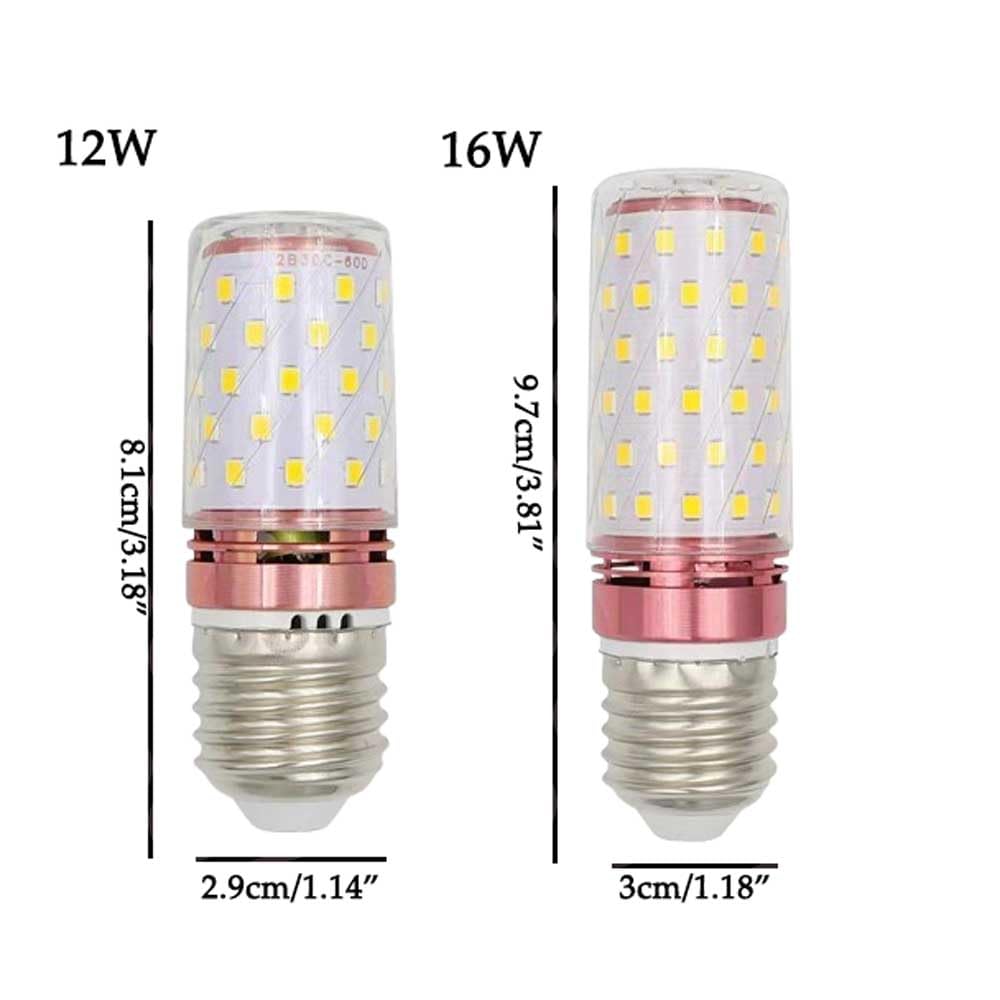 Paquete de 2/10 bombillas LED de maíz E27, bombilla LED de maíz de 16 W equivalente a 150 vatios, iluminación de maíz luz diurna blanca 6000 K 1600 lúmenes no regulable, bombilla LED de bajo consumo