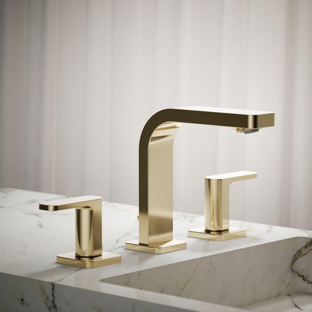 KOHLER K-23484-4N-AF PARALLEL® WS LAV FCT, LEVER 0.5 GPM, Vibrant French Gold