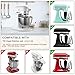 Compatible with Kitchen aid 4.5-5 Qt Bamboo Mixer Slider - Appliance Slider for Tilt Head Kitchen aid Stand Mixer, Kitchen Countertop Storage Mover Sliding Tray for Kitchen aid 4.5-5 Qt White