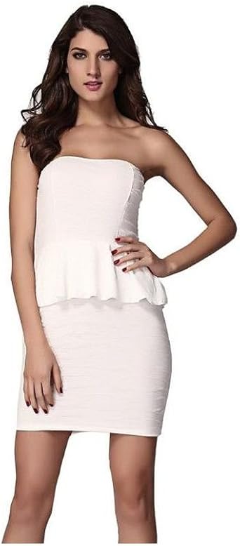 robe peplum blanche