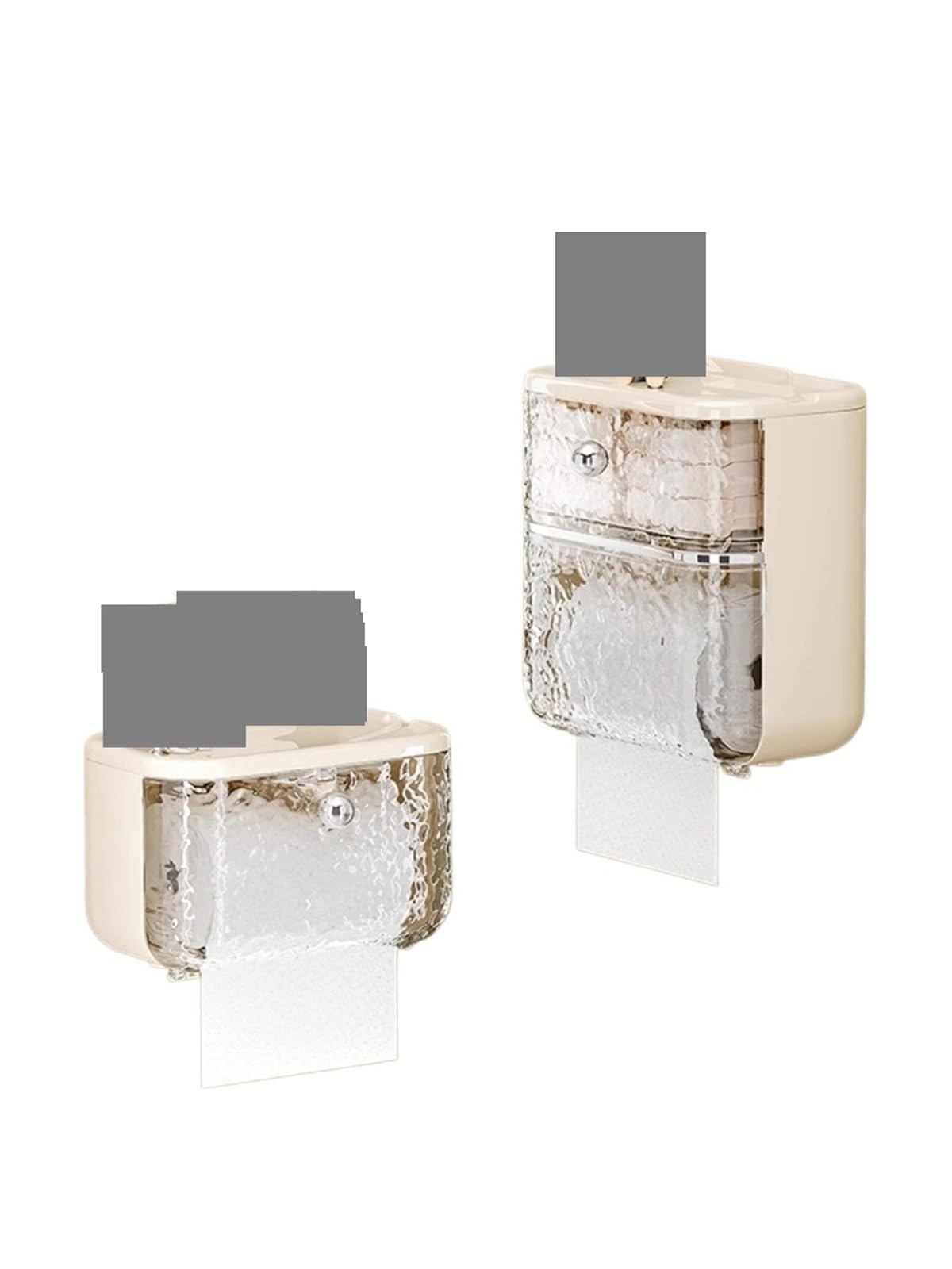 Porta Scottex Da Parete Scaffale Portaoggetti A Parete Non Perforato for Scatola Di Fazzoletti Da Bagno(Double 2)