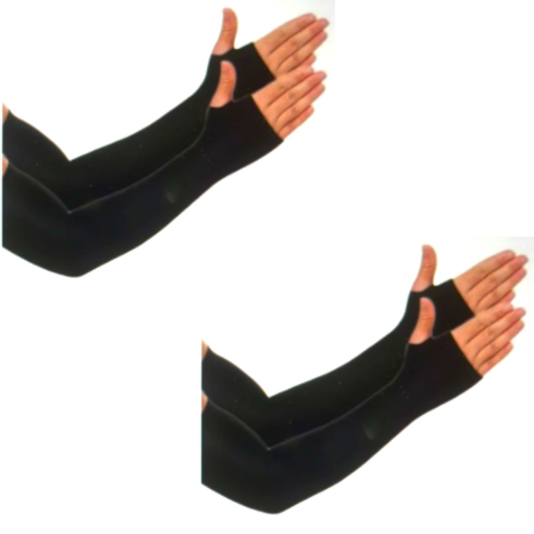 Black Fingerless Arm Sleevs