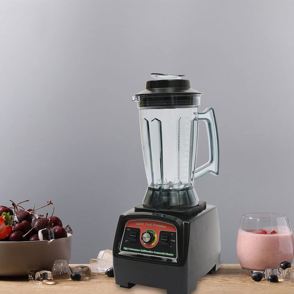 BFDIEEM Commercial Countertop food mixer, 132 Oz 2800W Heavy Duty Frozen Fruit Juicer Food Processor Machine Ice Crusher Large Smoothie food mixer