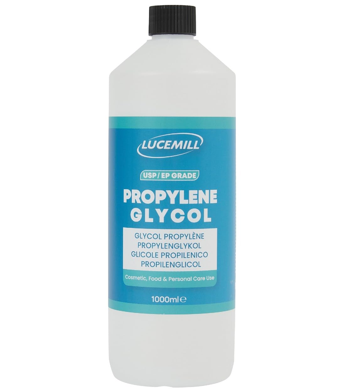 Propylene Glycol (MPG) | 1 Litre | 99.8% Pure Food Grade Propylene Glycol | USP/EP Grade | For Baking, Cosmetics, DIY Skincare, Food Flavouring & Household Applications