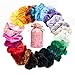 Produktbild G-Color Samt Haargummis24 StückeBunte und elastische Gummibänder Haarbänder Scrunchies|Weibliche Pferdeschwanz Haarschmuck Schönes Mädchen Damen Frauen