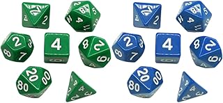 Gogogmee 2 Conjuntos De Dados Dados De Rpg Dados Coloridos Dados Poliédricos Dados Numéricos Dados Tabpletop Dados Poliédricos Dados Digitais Dados Multifacetados Desktop Tabuleiro De